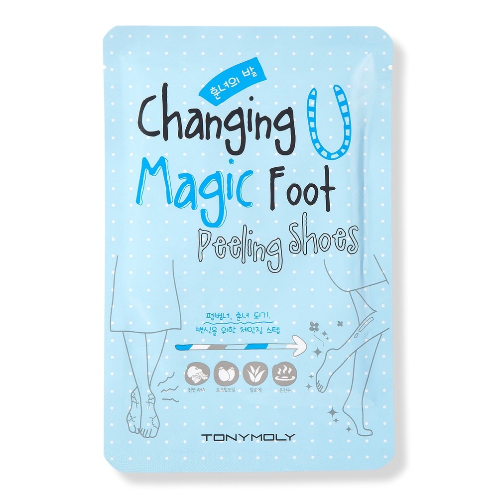TONYMOLY Bundle of 2 Changing U Magic Foot Peeling Shoes NEW